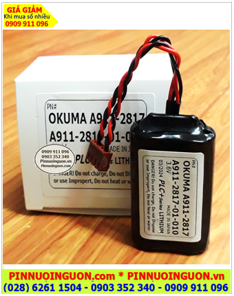 Okuma A911-2817-01-010, Pin nuôi nguồn PLC Okuma A911-2817-01-010 chính hãng, Xuất xứ PHÁP 